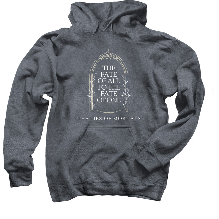 The fate of all, a Dark Heather Pullover Hoodie