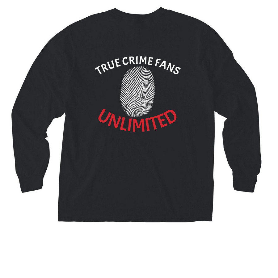 TCFU Pocket Shirts, a Black Comfort Colors Long Sleeve Pocket Tee (back-view)