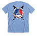Classic CSST, a Heather Carolina Blue Premium Unisex Tee (back-view)