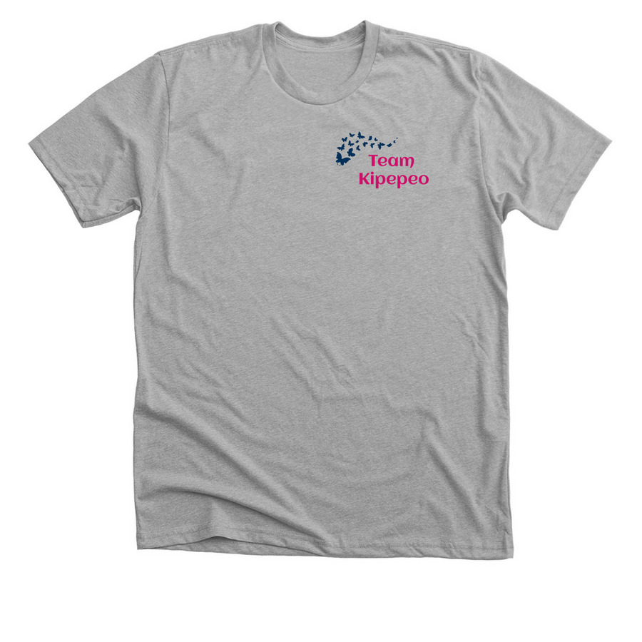 Team Kipepeo Shirts, a Athletic Heather Premium Unisex Tee