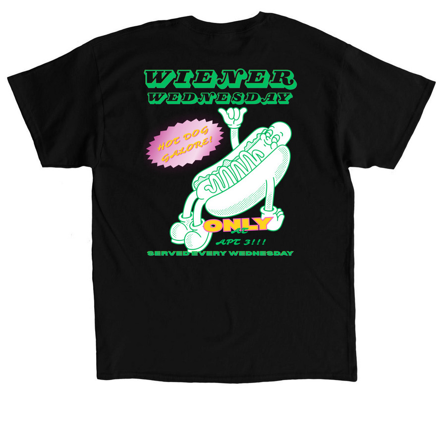 T-shirts, Long Sleeves, and Hoodies&nbsp;, a Black Classic Unisex Tee (back-view)