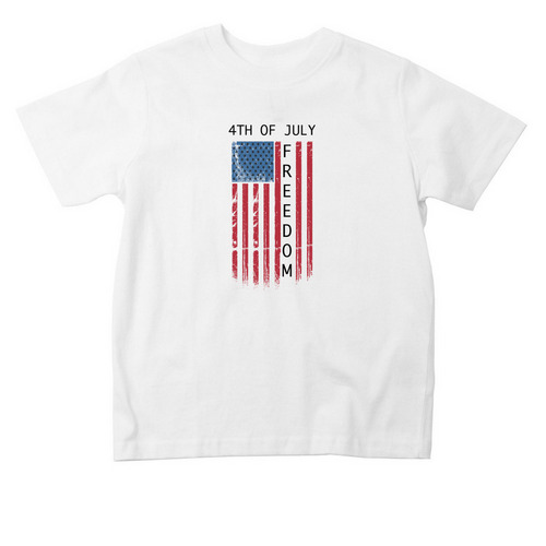 Freedom Flag - Toddler&nbsp;, a White Toddler Tee