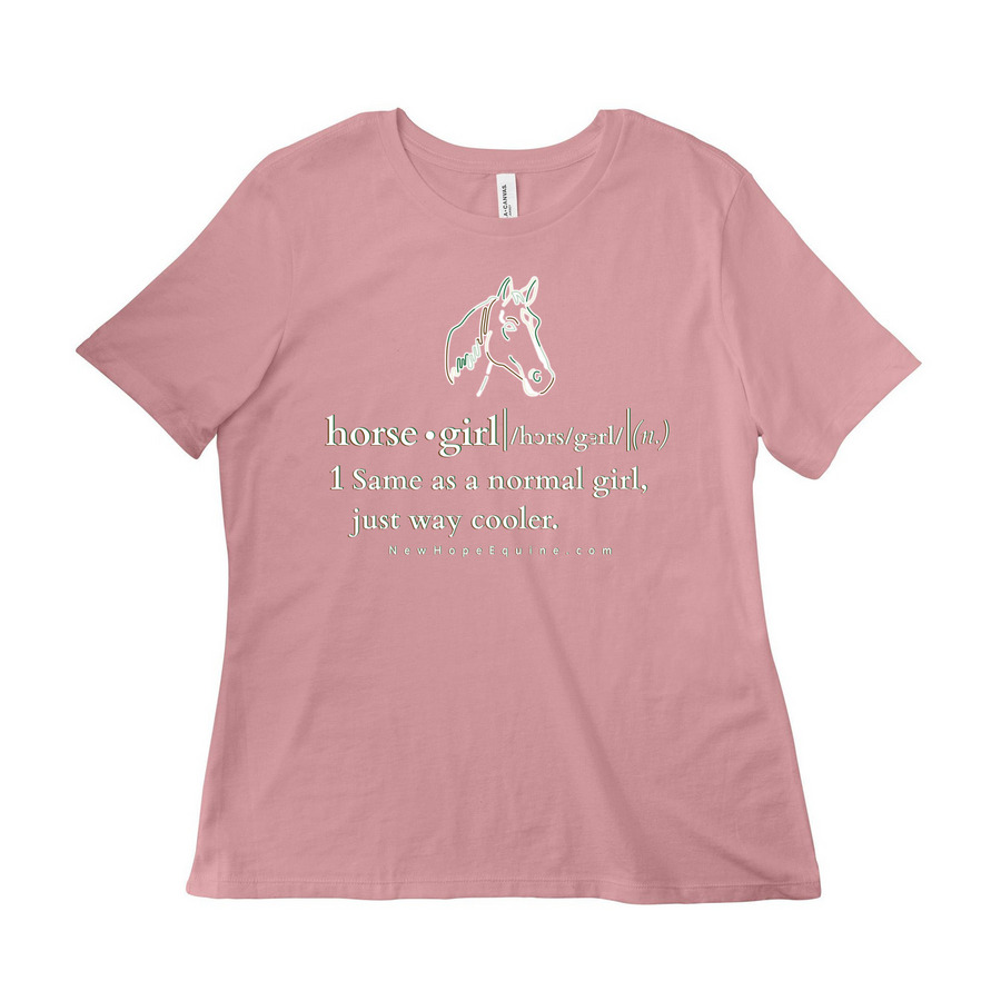 "Horse Girl" Classic Collection, a Orchid Women?s Relaxed Cotton Tee