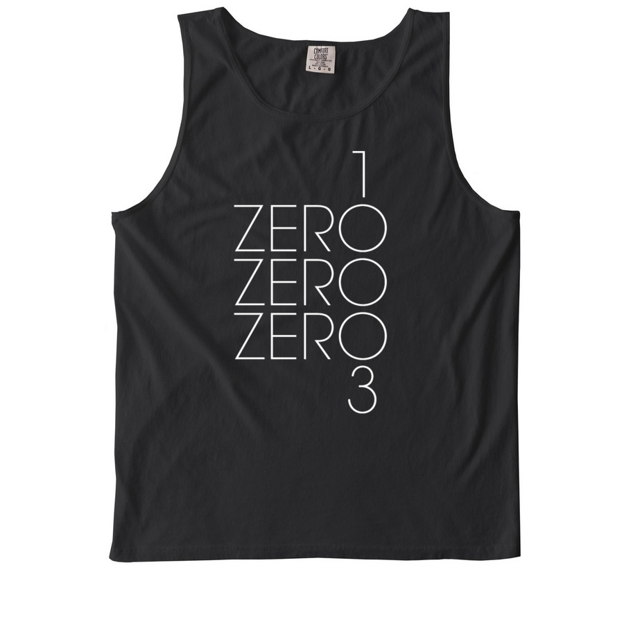 10003&nbsp;Modern, a Black Comfort Colors Tank Top