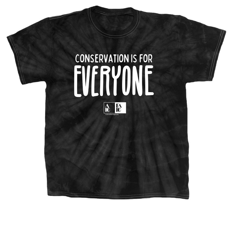 Conservation is for Everyone, a Black Classic Tie Dye Tee