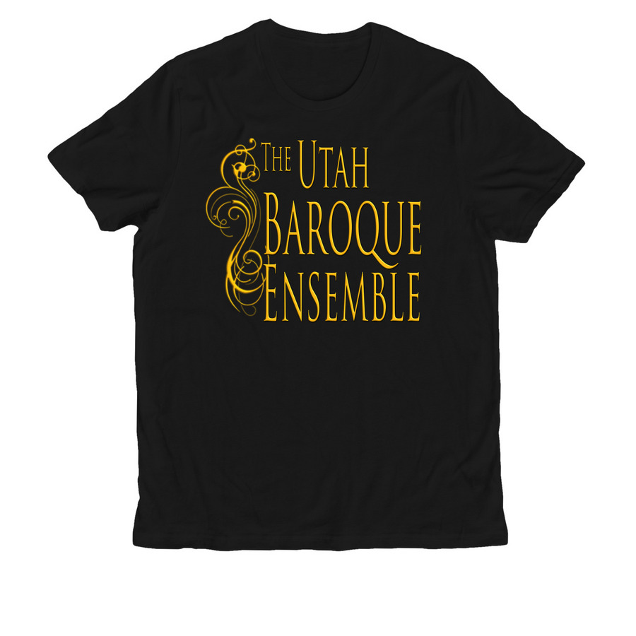 UBE, front print only, a Deep Black Allmade Organic Cotton Unisex Tee