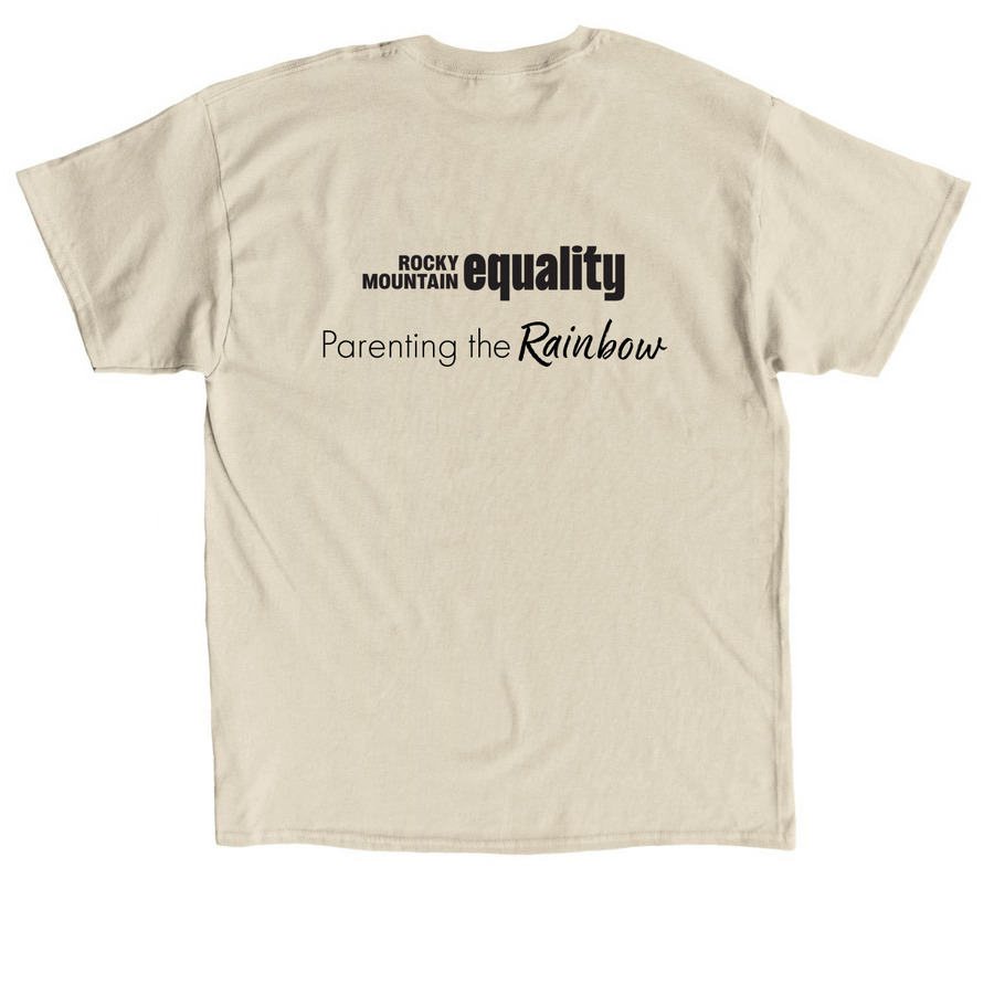 Let Trans Kids Bloom (Light), a Sand Classic Unisex Tee (back-view)