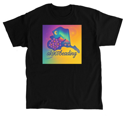 Ak907beading&nbsp;, a Black Classic Unisex Tee