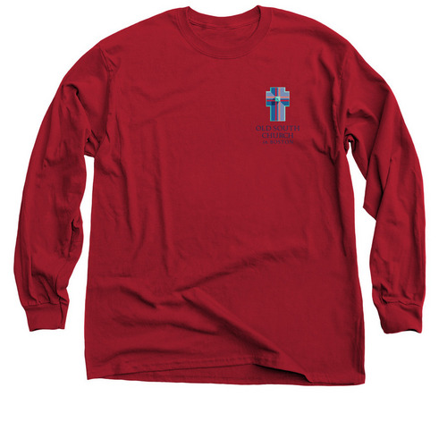 Classic Logo, a Cardinal Red Classic Long Sleeve Tee