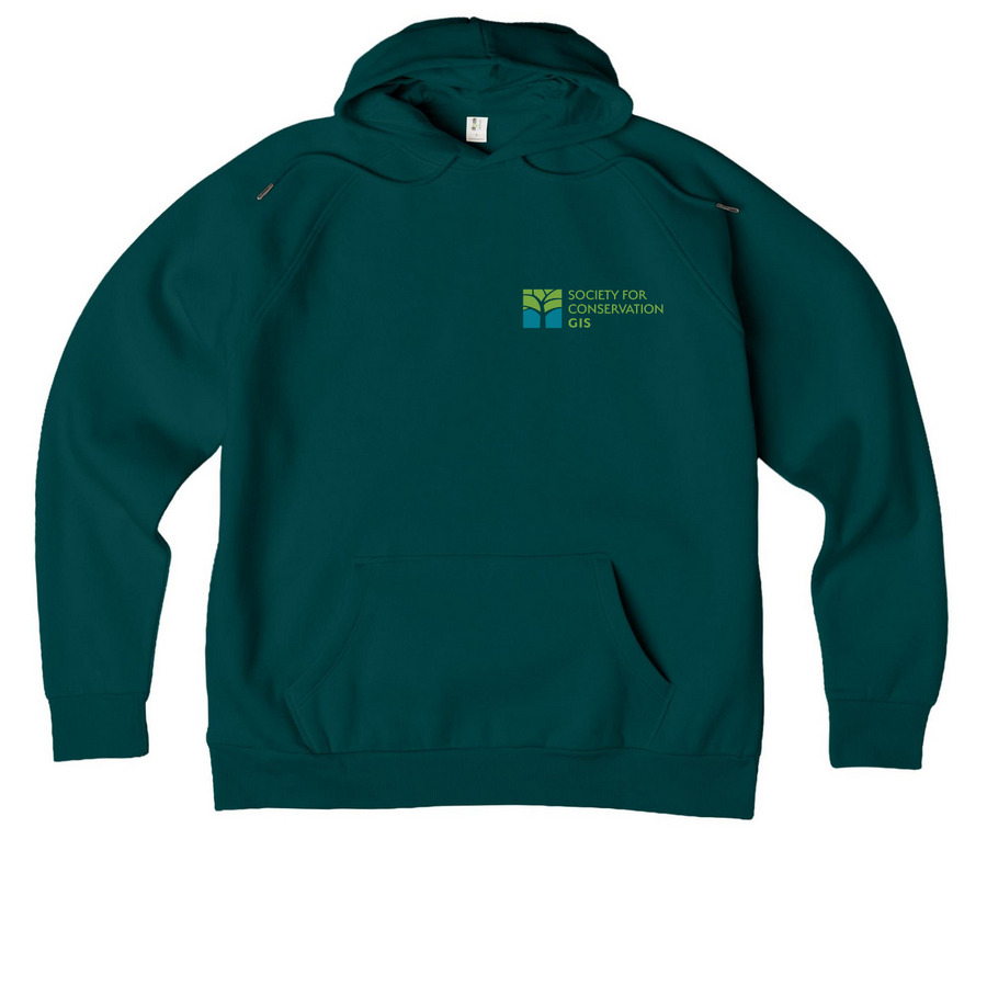SCGIS Logo Sweatshirts, a Deep Sea Green Allmade Organic CVC Pullover Hoodie