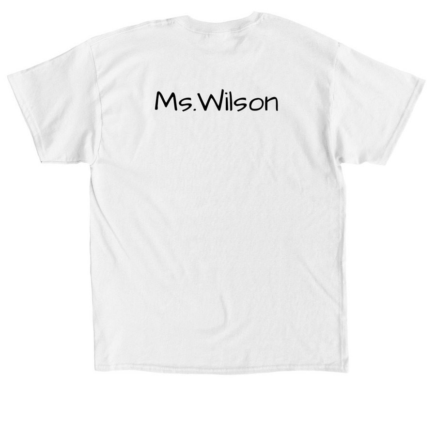 Yellow Bell Shirt 26-27, a White Classic Unisex Tee (back-view)