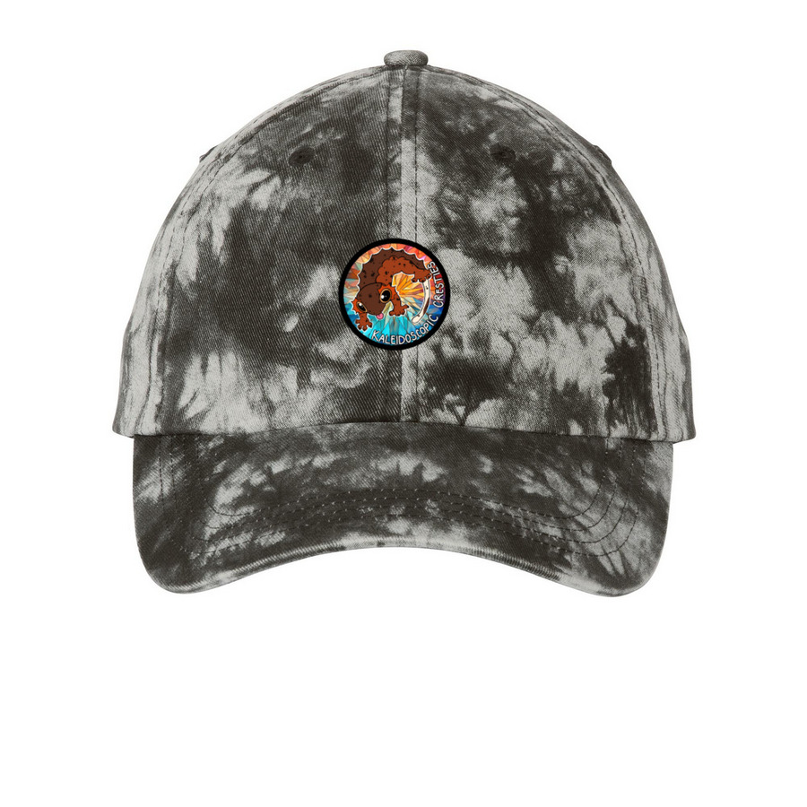 Logo Tye Dye, a Black Printed Tie Dye Baseball Hat