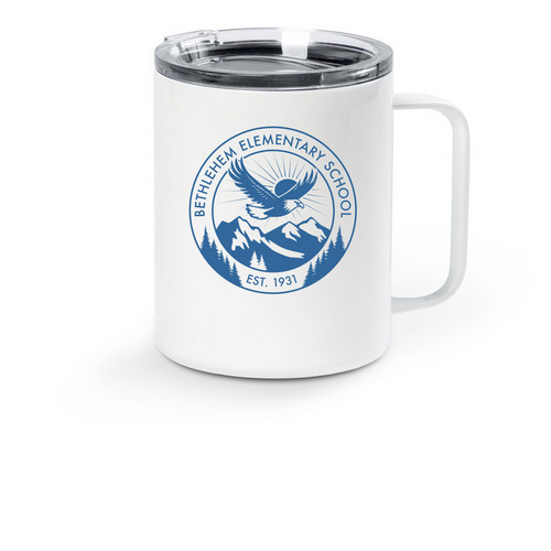 BES Travel Mug&nbsp;, a White Stainless Steel Travel Mug