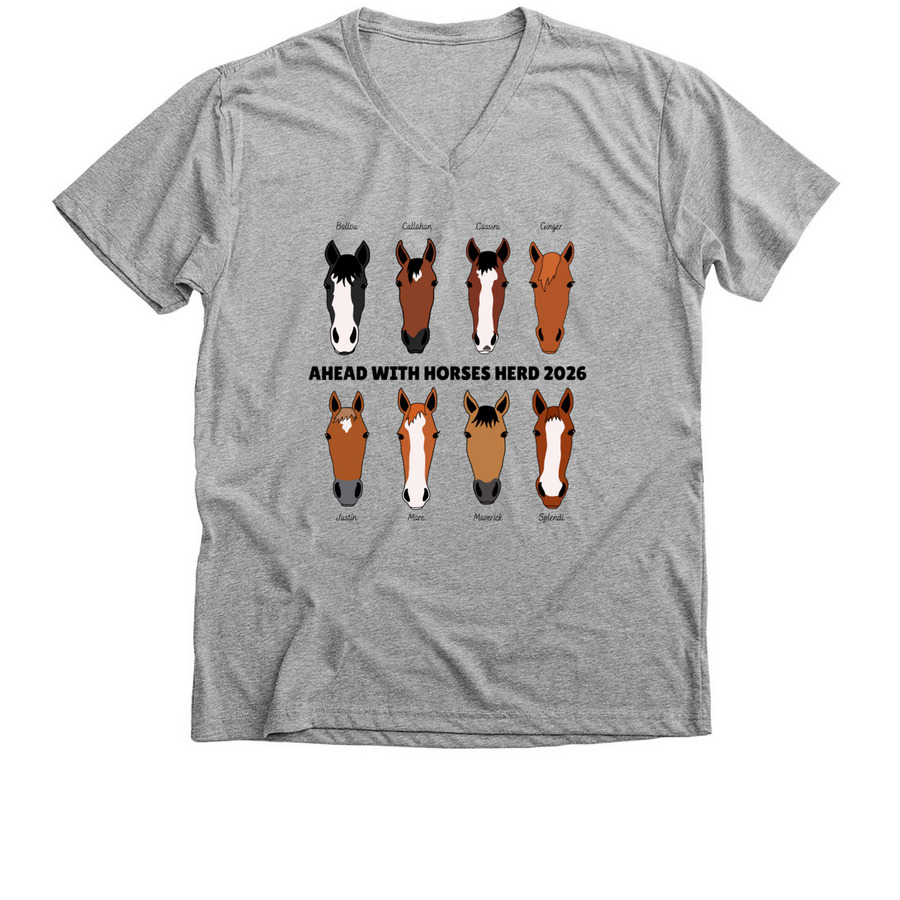 AWH Herd, a Athletic Heather Premium V-Neck Tee