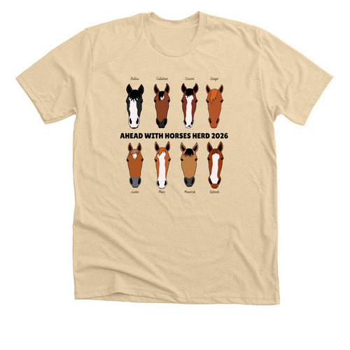 AWH Herd, a Heather Soft Cream Premium Unisex Tee