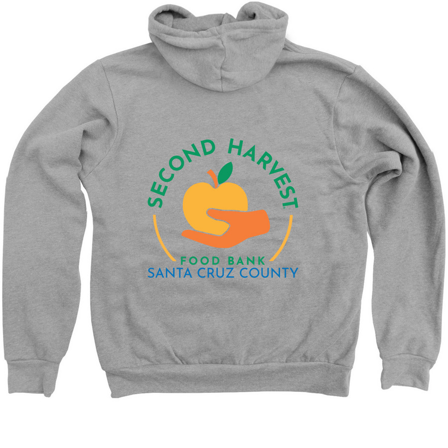 Second Harvest Zip Hoodie, a Athletic Heather Zip Up Hoodie (back-view)