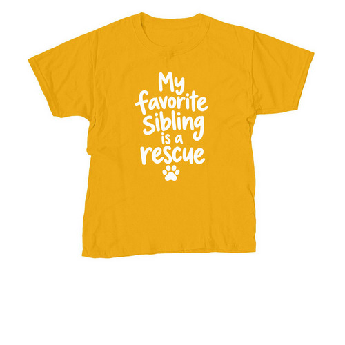 Fam Fit Check: Sibling Edition, a Gold Youth Unisex Tee