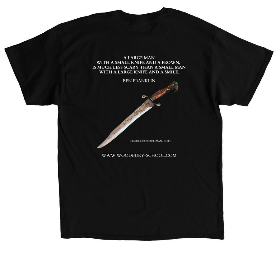 HERSHEL RIFLEMANS KNIFE, a Black Classic Unisex Tee (back-view)