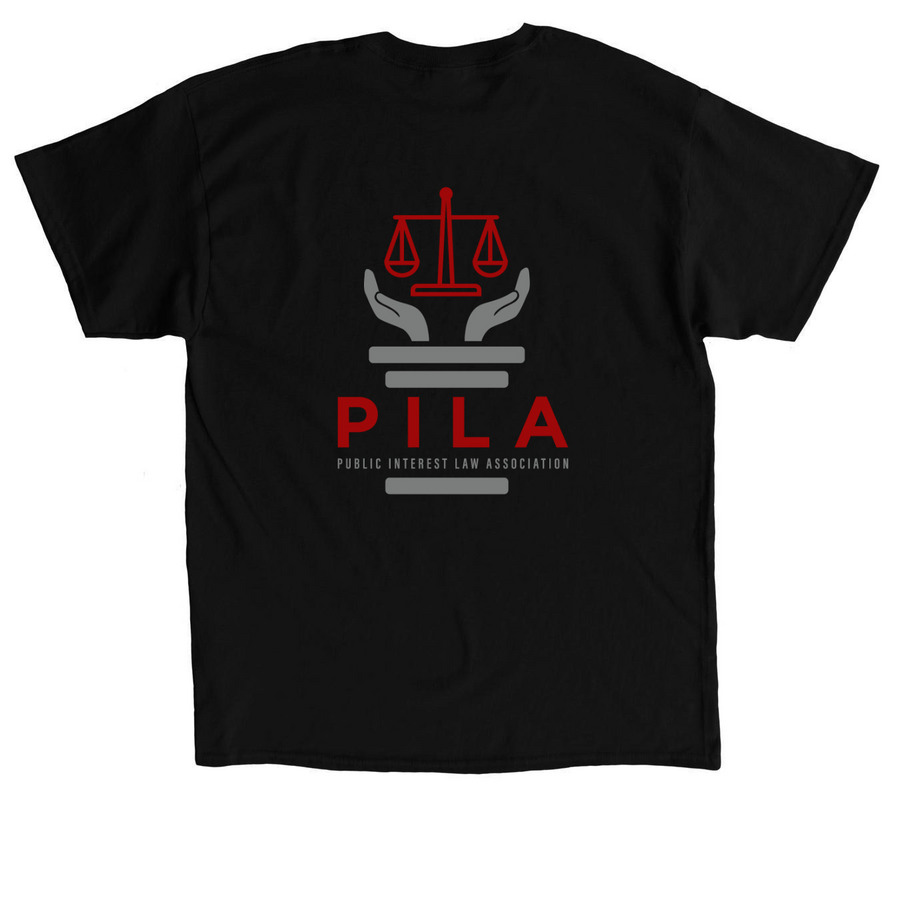 Big Fan of Human Rights + Logo Collection, a Black Classic Unisex Tee (back-view)