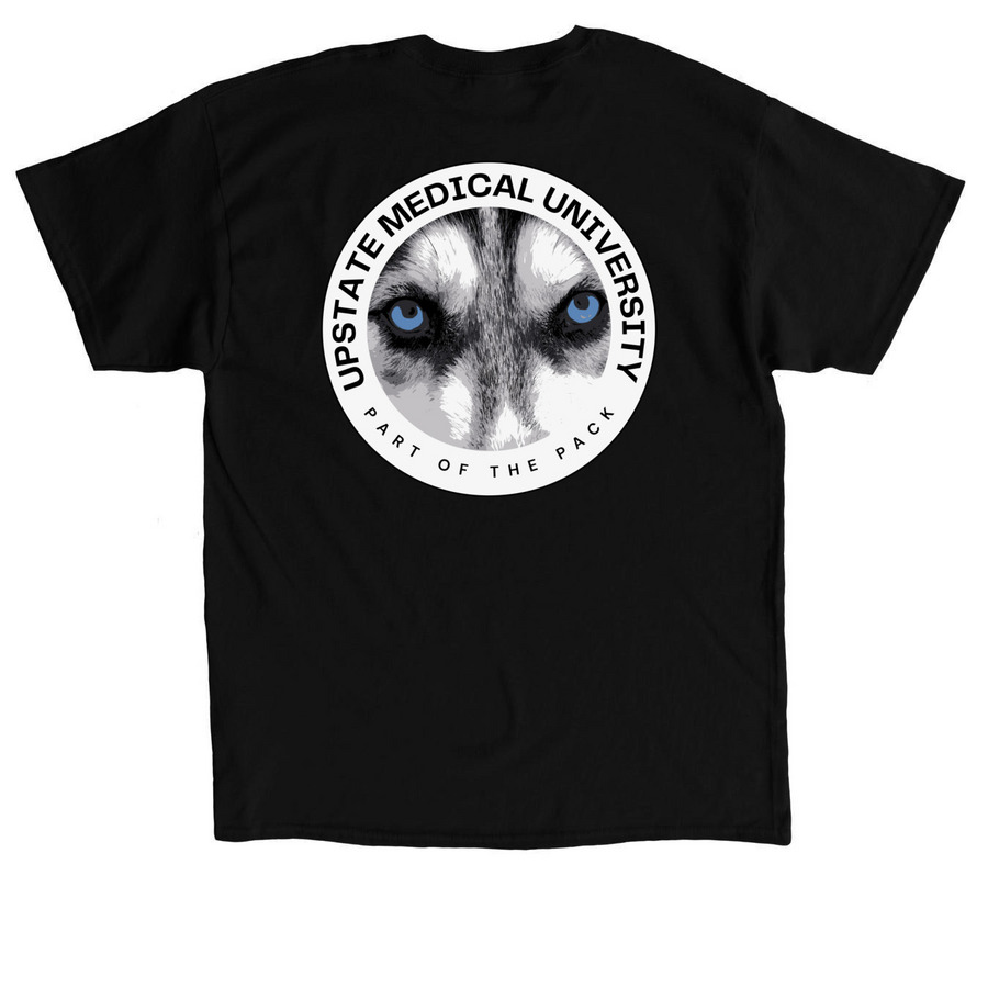 Wolf Pack Shirt, a Black Classic Unisex Tee (back-view)