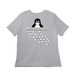Back to ROOT - Dimensional, a Solid Athletic Grey Women?s Relaxed Cotton Tee (back-view)