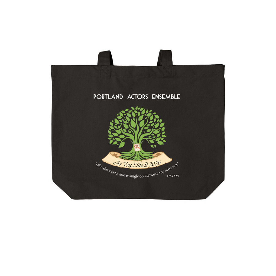 As You Like It 2026 Tote Bags, a Deep Black Cotton Canvas Tote Bag