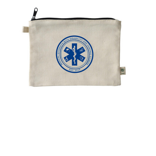 MSDCI Pencil Case, a Natural 9"x7" Hemp Blend Pouch