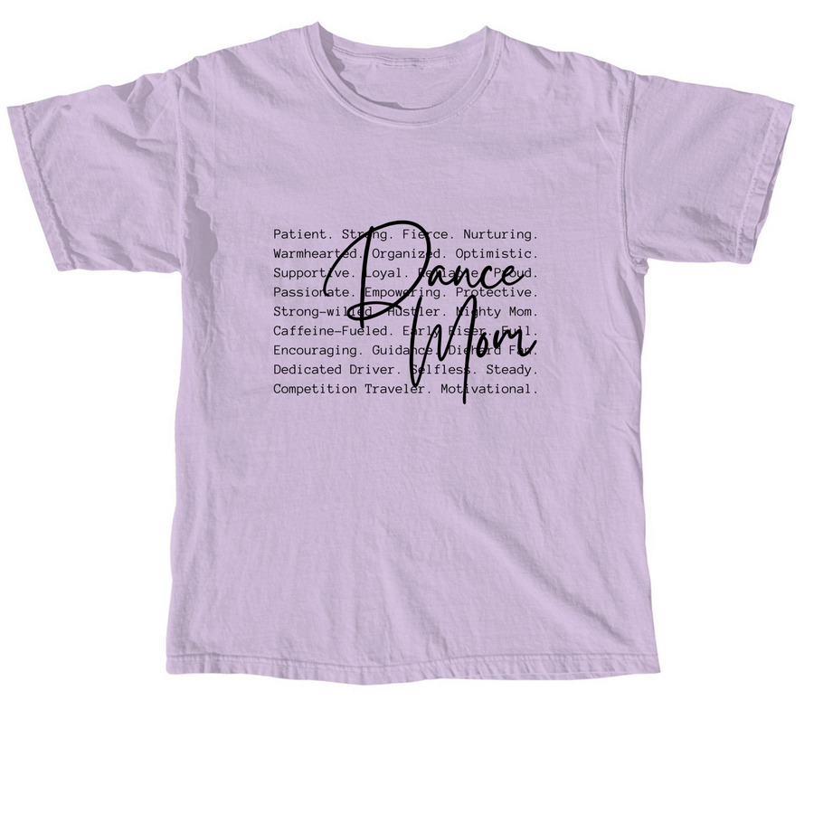 Boni's Dance Mom 'Words' Apparel, a Orchid Comfort Colors Unisex Tee