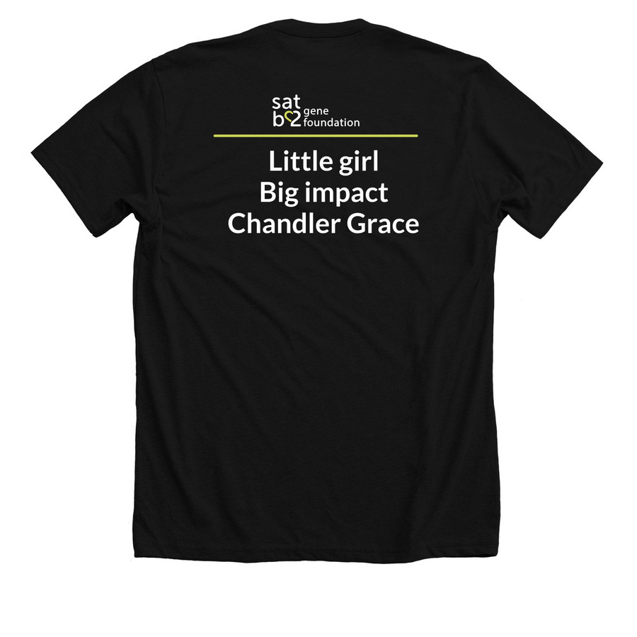 Chandler Grace Shirts, a Solid Black Blend Premium Unisex Tee (back-view)