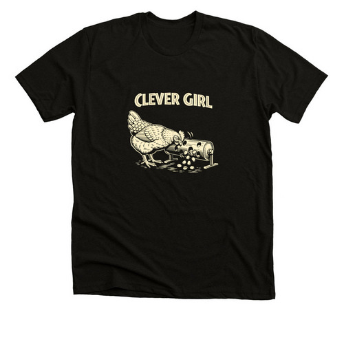 Clever Girl, a Solid Black Blend Premium Unisex Tee