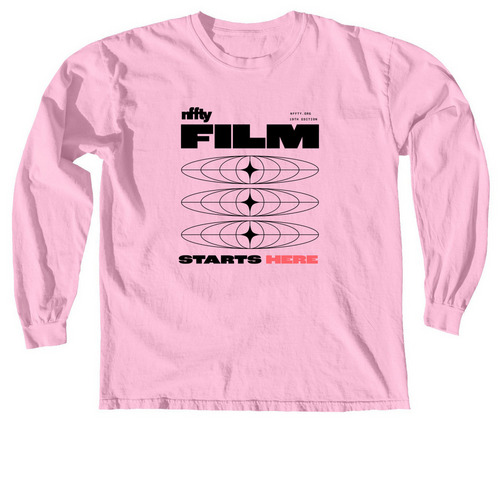 NFFTY 2026 Apparel - Pink, a Blossom Comfort Colors Long Sleeve Tee