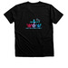Worth Over Worry Project, a Black Heather Premium V-Neck Tee (back-view)