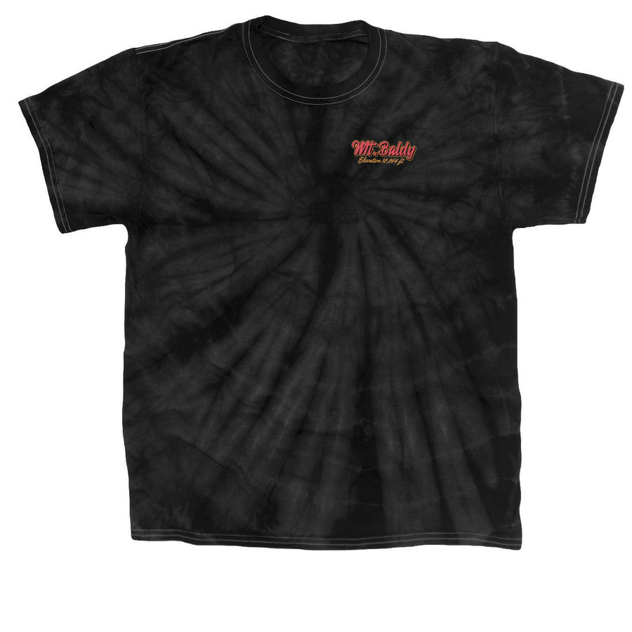 Mt. Baldy, a Black Classic Tie Dye Tee