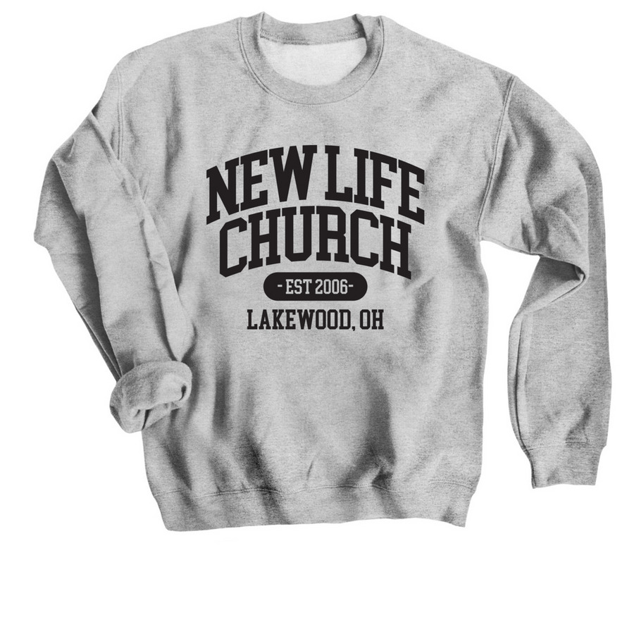 NLC Varsity Crew, a Sport Grey Crewneck Sweatshirt