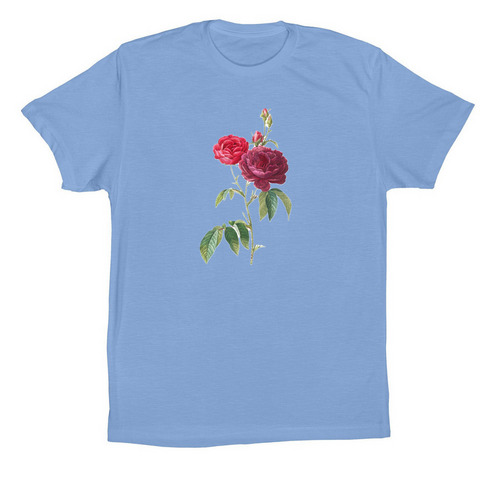 Resilient Rose, a Carolina Blue Premium Cotton Tee