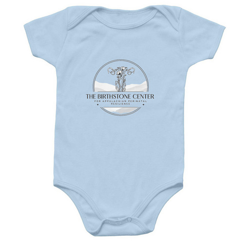 Birthstone baby onesie, a Light Blue Infant Onesie