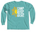 CRA Sun Logo, a Seafoam Comfort Colors Long Sleeve Tee