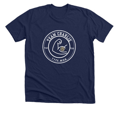 Team Charlie - T1D Walk, a Solid Navy Blend Premium Unisex Tee