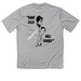Go Long, a Silver Classic Performance Tee (back-view)