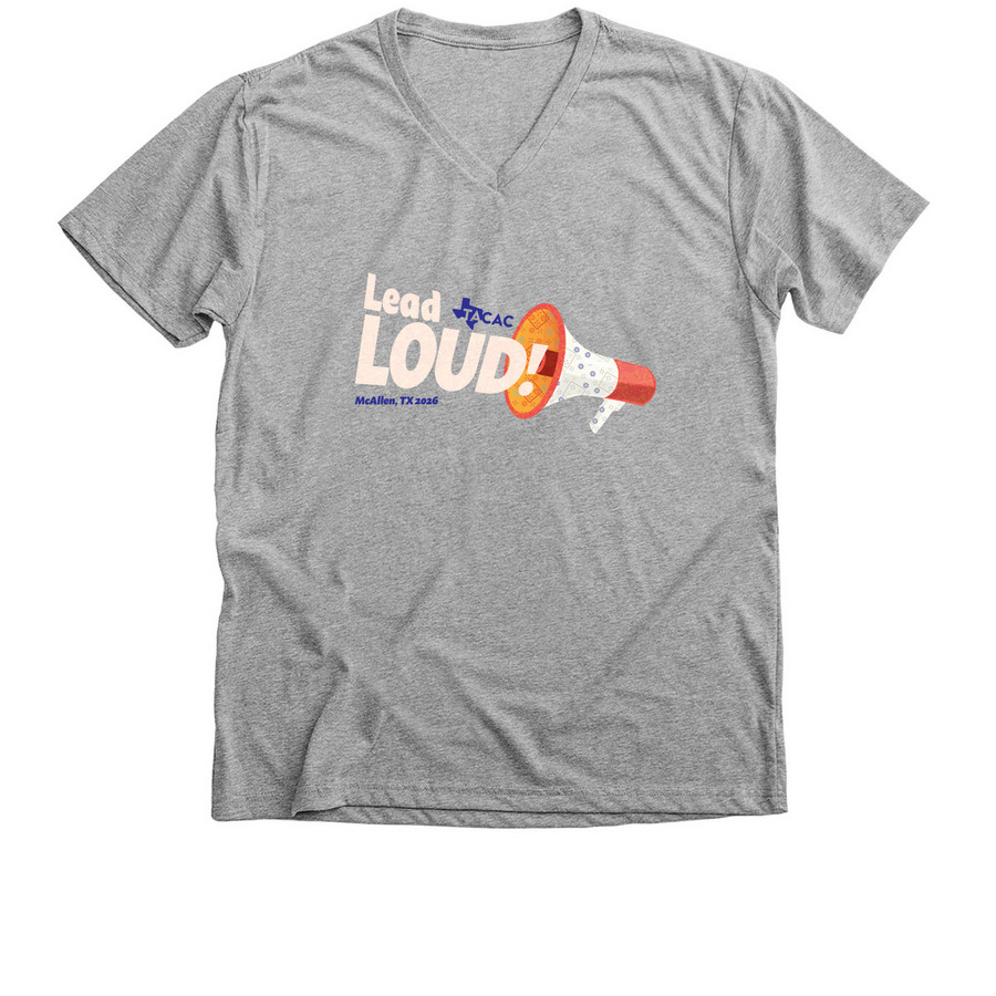 Lead Loud 2026, a Athletic Heather Premium V-Neck Tee