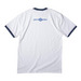 Red, White & Blue&nbsp;, a White/ Navy Cotton Ringer Tee (back-view)