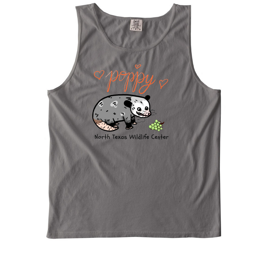 Poppy by Rachel D., a Grey Comfort Colors Tank Top