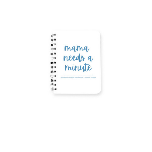 Mama needs a minute -Notebook, a White Spiral Notebook