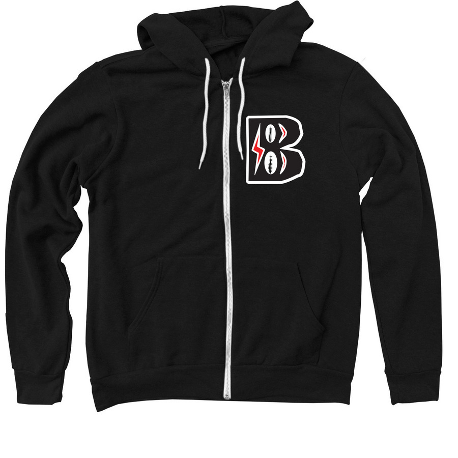B NY, a Black Zip Up Hoodie