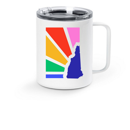 NH Outright Travel Mug, a White Stainless Steel Travel Mug