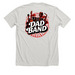 Dad Band Front/Back, a Heather Cement Premium Unisex Tee (back-view)