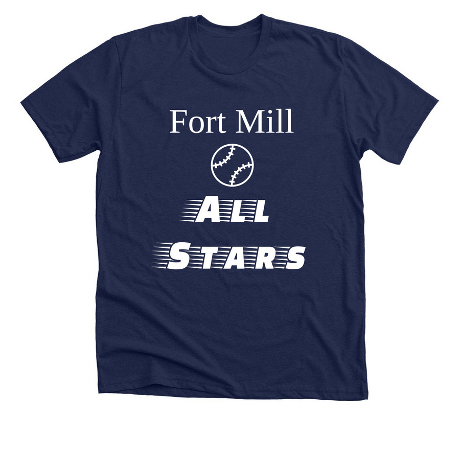 Fort Mill All Stars 2026, a Solid Navy Blend Premium Unisex Tee