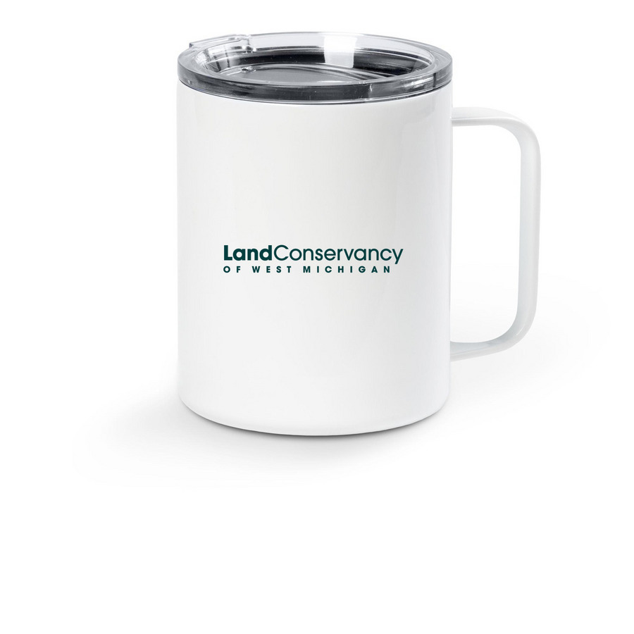 50th Mug, a White Stainless Steel Travel Mug