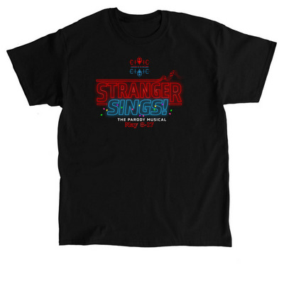 Stranger Sings! Cast Shirt (Dark mode), a Black Classic Unisex Tee