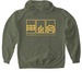 Alaska Mariculture Green Pullover, a Military Green Gildan Softstyle Pullover Hoodie